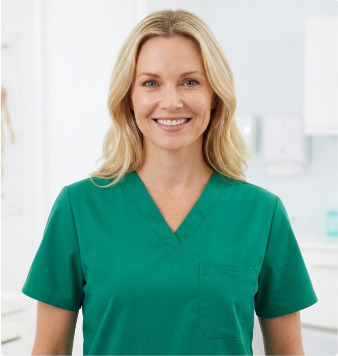 Classic V-Neck Scrub Top
