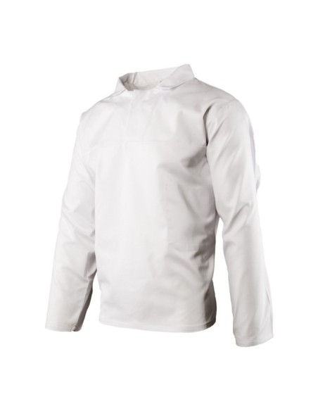 BLUZA DŁUGI RĘKAW HACCP WKŁADANA PRZEZ GŁOWĘ - BRIXTON WHITE