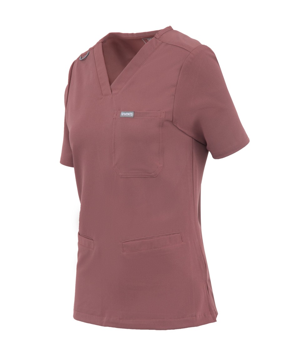 kopia MYNTS V-Neck Two Pockets – Scrub Top Women WMT002 Terra Rose - MYNTS