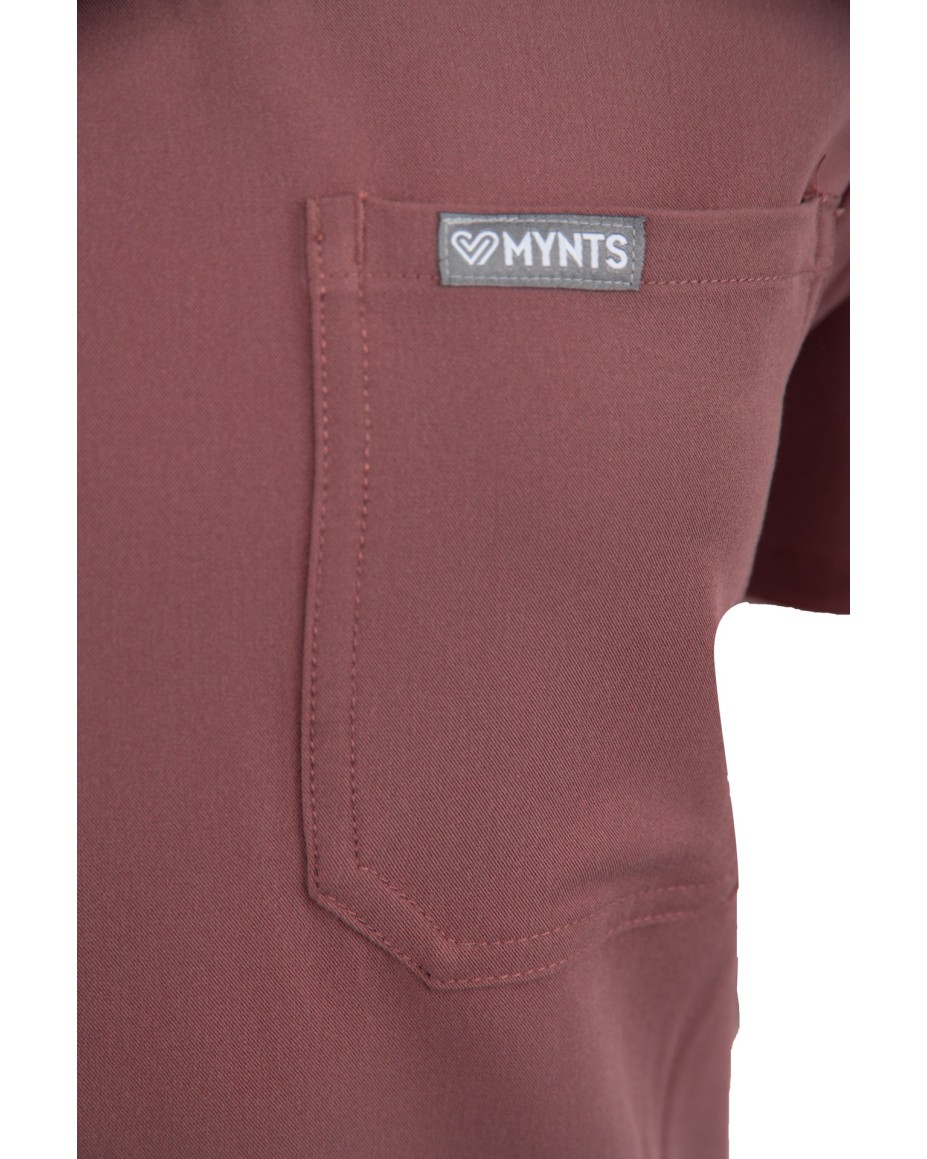 kopia MYNTS V-Neck Two Pockets – Scrub Top Women WMT002 Terra Rose - MYNTS