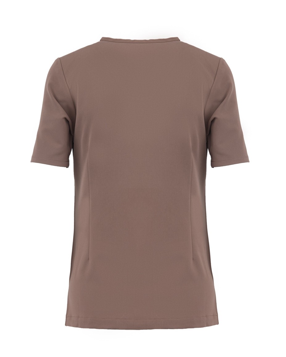 kopia MYNTS V-Neck Two Pockets – Scrub Top Women WMT002 Sahara Mokka - MYNTS