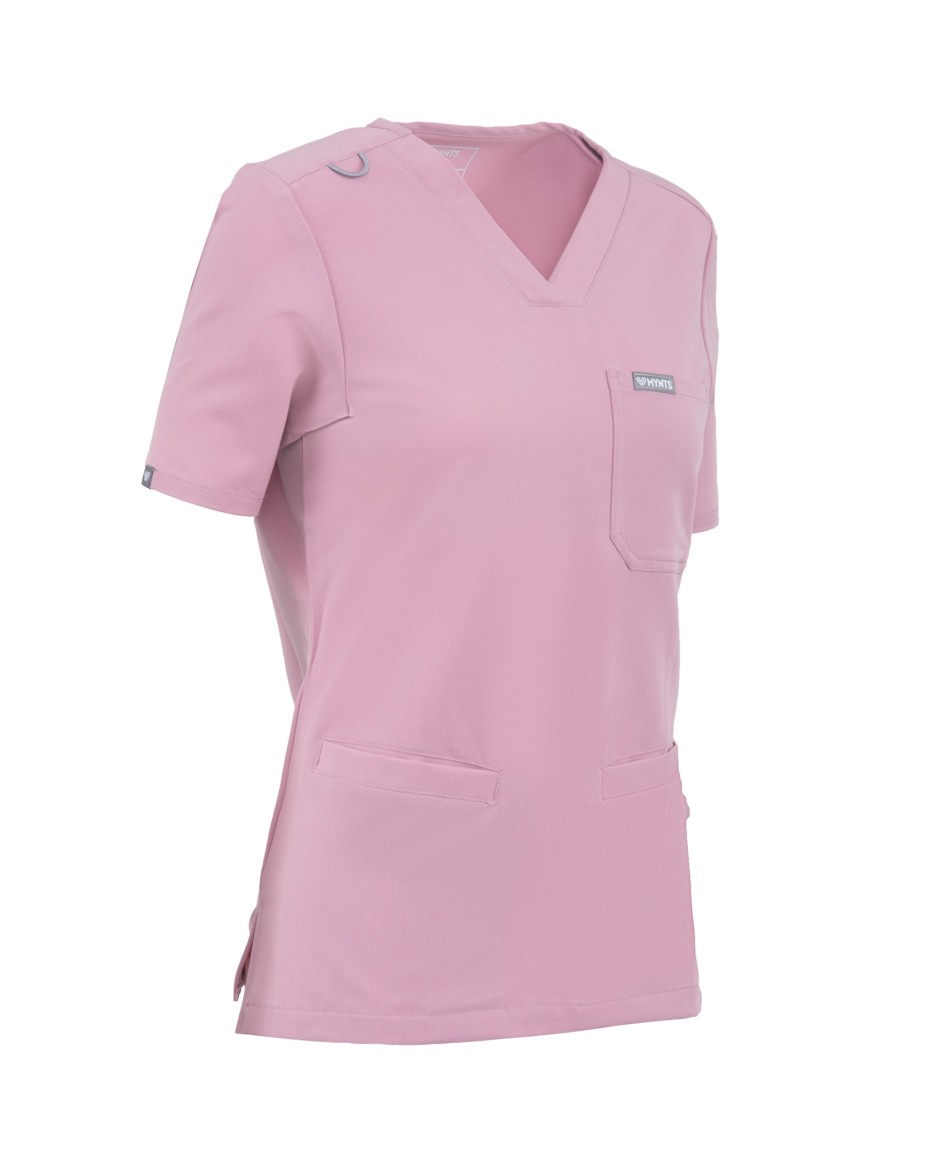 kopia MYNTS V-Neck Two Pockets – Scrub Top Women WMT002 Rose Water - MYNTS