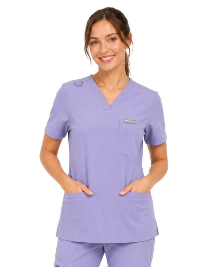 kopia MYNTS V-Neck Two Pockets – Scrub Top Women WMT002 Lavender - MYNTS