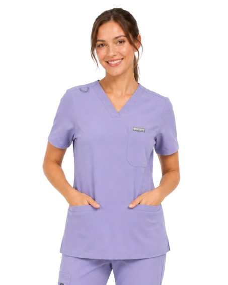 kopia MYNTS V-Neck Two Pockets – Scrub Top Women WMT002 Lavender - MYNTS