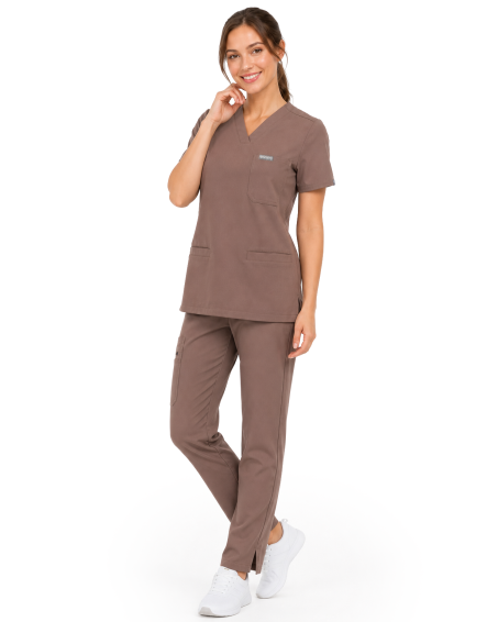 kopia MYNTS Straight Leg Pants Women WMP002 Sahara Mokka - MYNTS