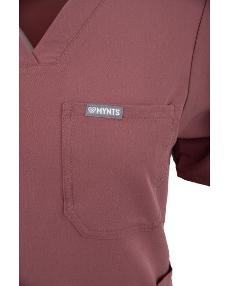 copy of MYNTS V-Neck Pocket Genius – Scrub Top Women WMT001 Terra Rose - MYNTS