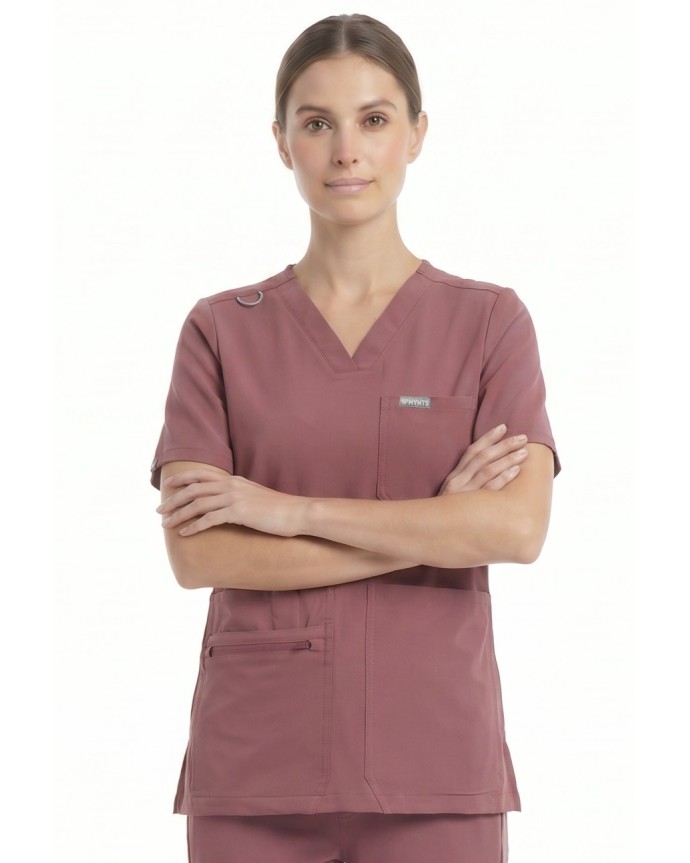 kopia MYNTS V-Neck Pocket Genius – Scrub Top Women WMT001 Terra Rose - MYNTS