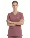 kopia MYNTS V-Neck Pocket Genius – Scrub Top Women WMT001 Terra Rose - MYNTS
