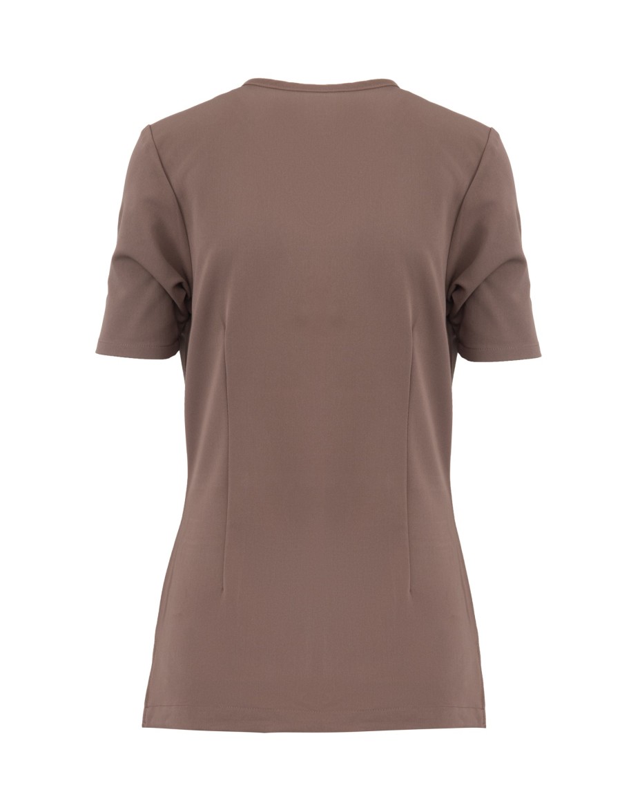 kopia MYNTS V-Neck Pocket Genius – Scrub Top Women WMT001 Sahara Mokka - MYNTS