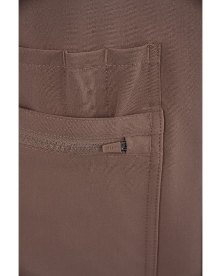 kopia MYNTS V-Neck Pocket Genius – Scrub Top Women WMT001 Sahara Mokka - MYNTS