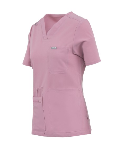kopia MYNTS V-Neck Pocket Genius – Scrub Top Women WMT001 Rose Water - MYNTS