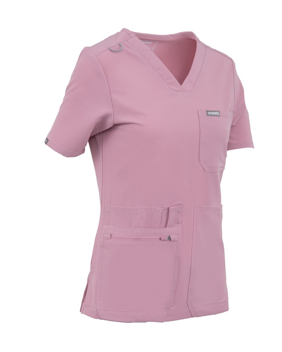 copy of MYNTS V-Neck Pocket Genius – Scrub Top Women WMT001 Rose Water - MYNTS