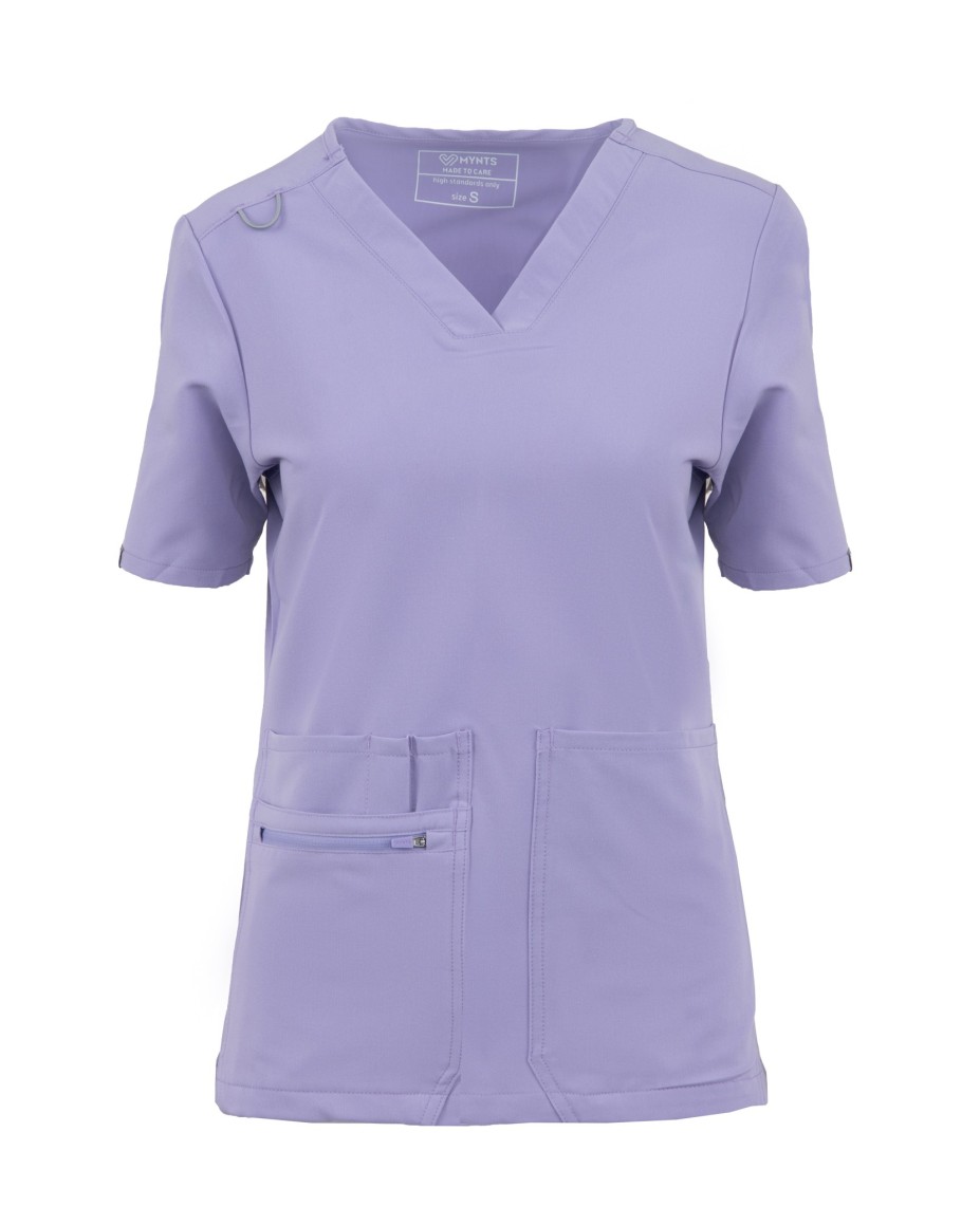 kopia MYNTS V-Neck Pocket Genius – Scrub Top Women WMT001 Lavender - MYNTS