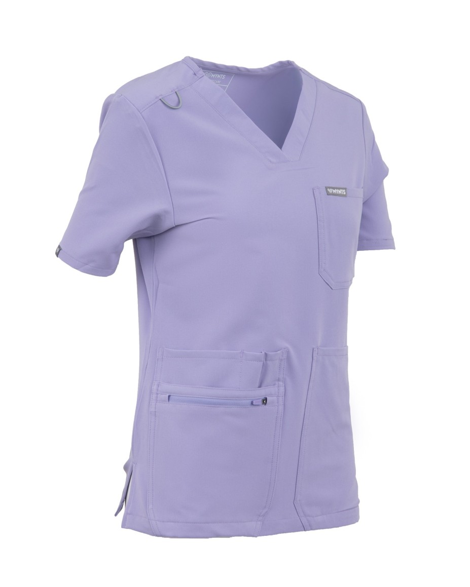 copy of MYNTS V-Neck Pocket Genius – Scrub Top Women WMT001 Lavender - MYNTS
