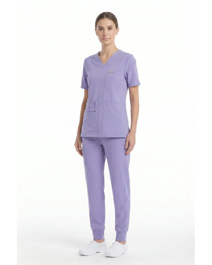 copy of MYNTS V-Neck Pocket Genius – Scrub Top Women WMT001 Lavender - MYNTS 2