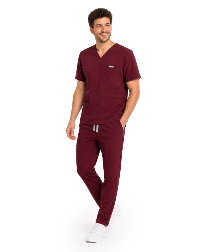 copy of MYNTS Straight Leg Pants Men MMP004 Burgundy - MYNTS 2