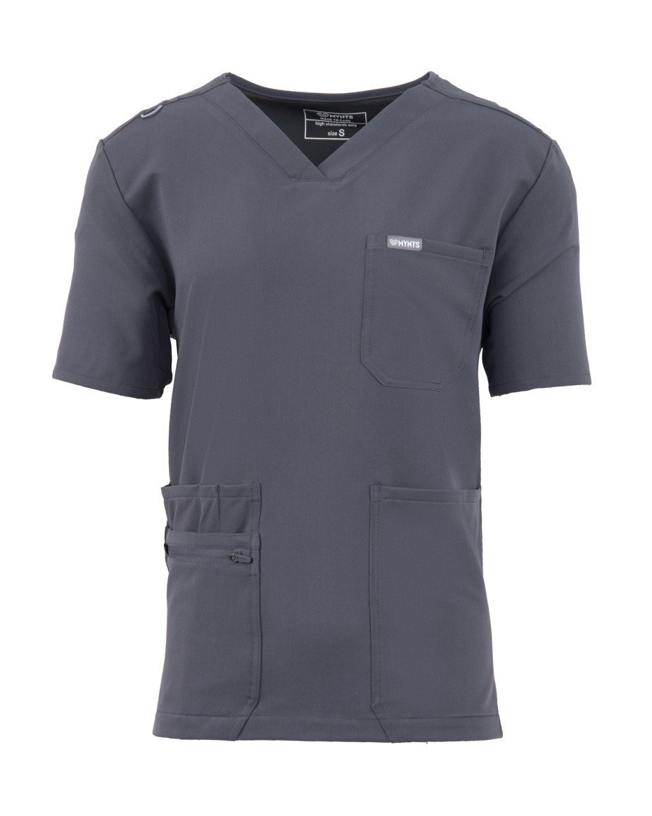kopia MYNTS V-Neck Pocket Genius - ScrubTop Men MMT003 MoonStone Grey - MYNTS