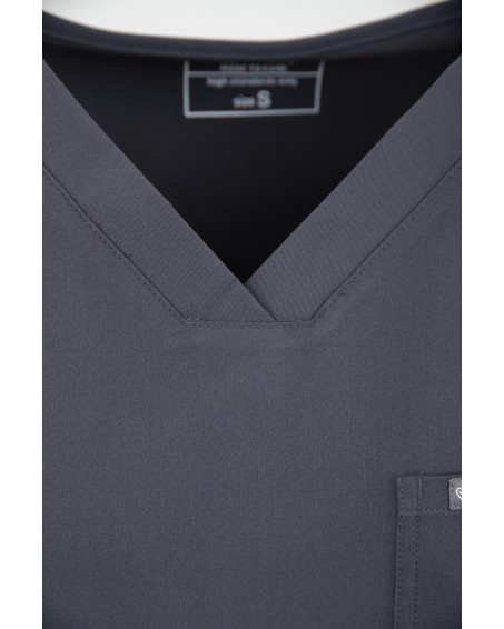 kopia MYNTS V-Neck Pocket Genius - ScrubTop Men MMT003 MoonStone Grey - MYNTS