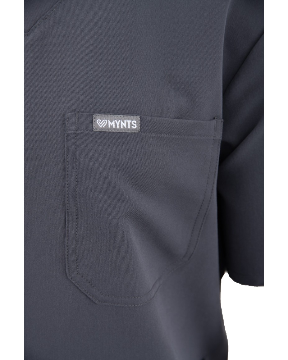 kopia MYNTS V-Neck Pocket Genius - ScrubTop Men MMT003 MoonStone Grey - MYNTS