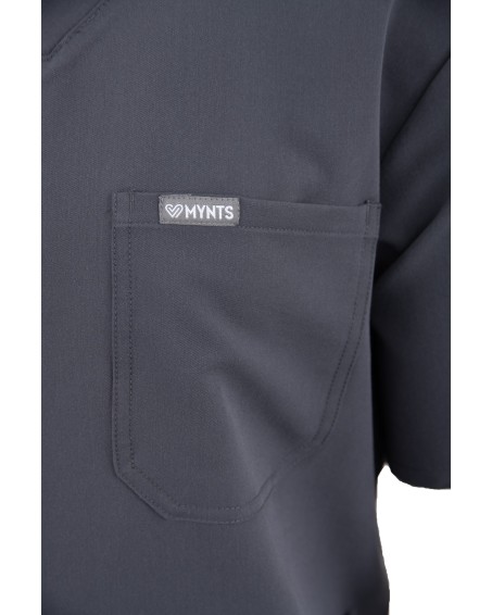 kopia MYNTS V-Neck Pocket Genius - ScrubTop Men MMT003 MoonStone Grey - MYNTS
