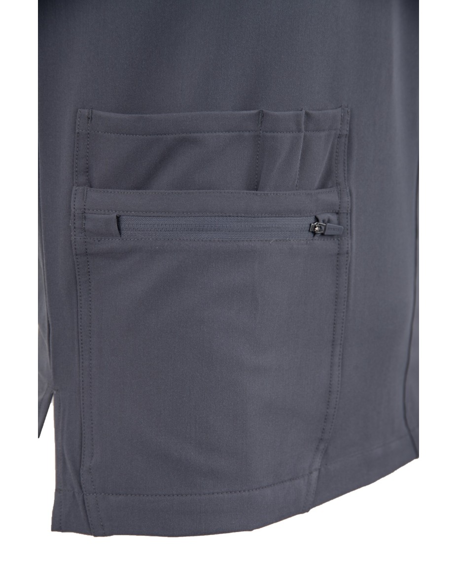kopia MYNTS V-Neck Pocket Genius - ScrubTop Men MMT003 MoonStone Grey - MYNTS