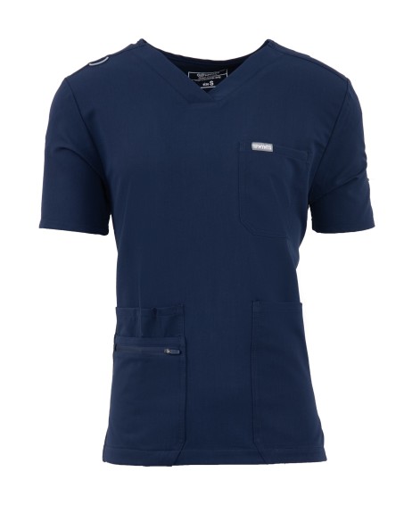 kopia MYNTS V-Neck Pocket Genius - ScrubTop Men MMT003 Midnight Navy - MYNTS