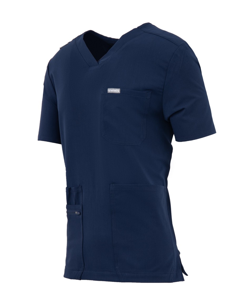 kopia MYNTS V-Neck Pocket Genius - ScrubTop Men MMT003 Midnight Navy - MYNTS