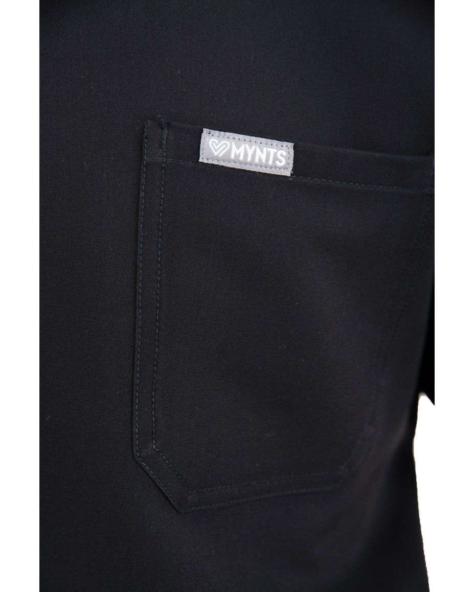 copy of MYNTS V-Neck Pocket Genius - ScrubTop Men MMT003 Black - MYNTS