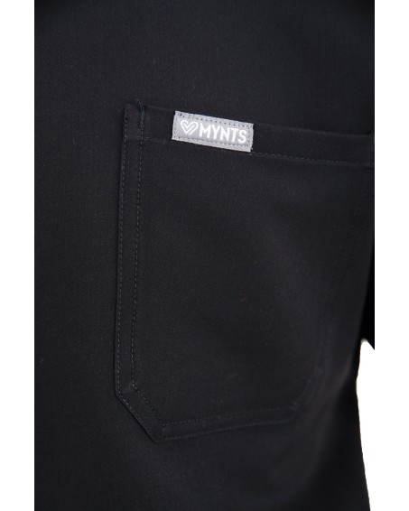 kopia MYNTS V-Neck Pocket Genius - ScrubTop Men MMT003 Black - MYNTS