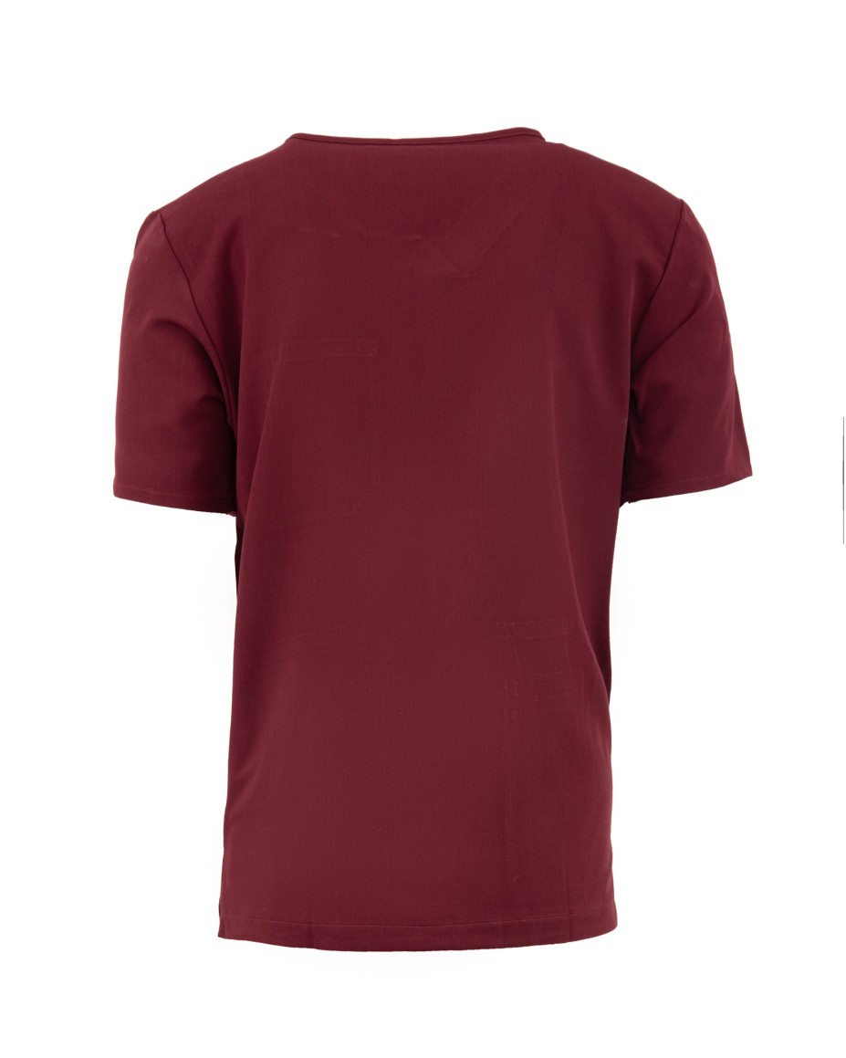 kopia MYNTS V-Neck Pocket Genius - ScrubTop Men MMT003 Burgundy - MYNTS