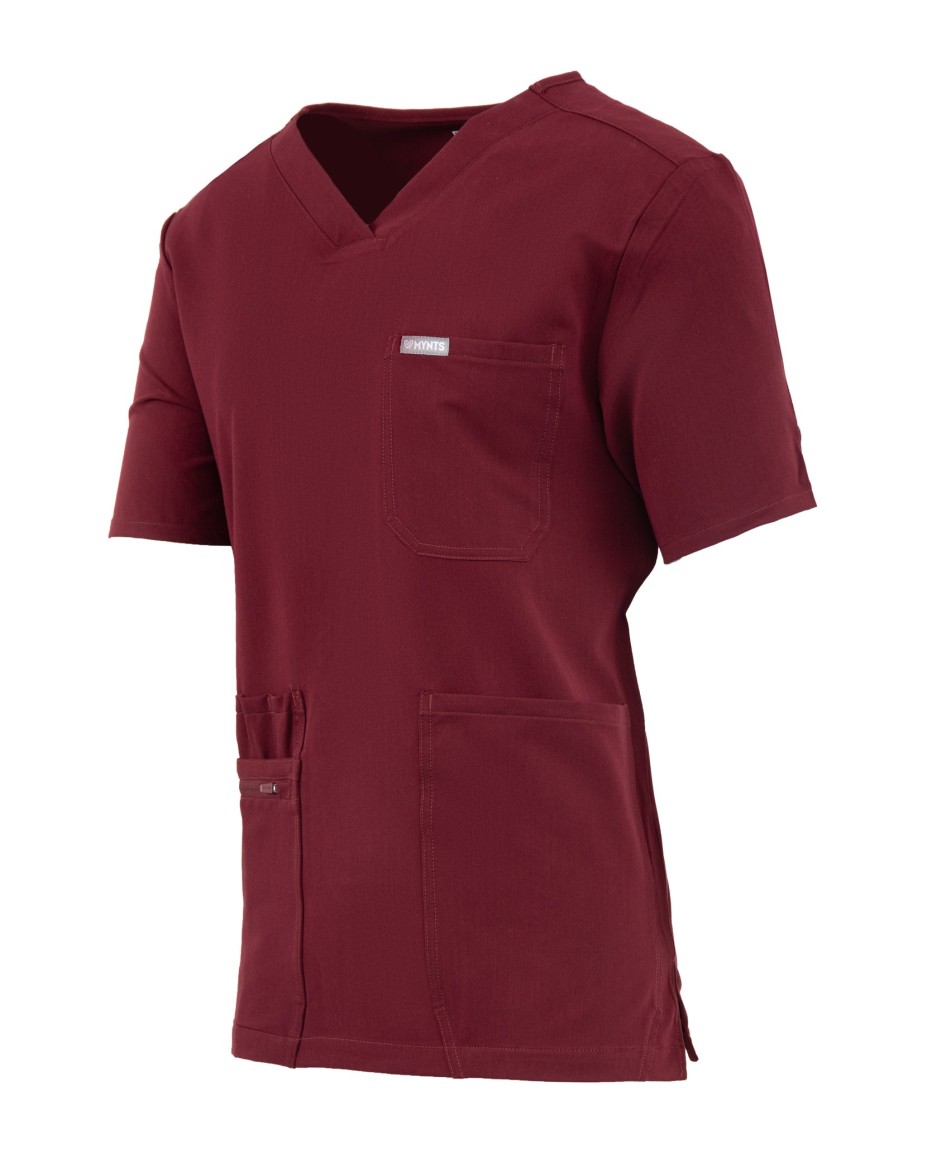 kopia MYNTS V-Neck Pocket Genius - ScrubTop Men MMT003 Burgundy - MYNTS