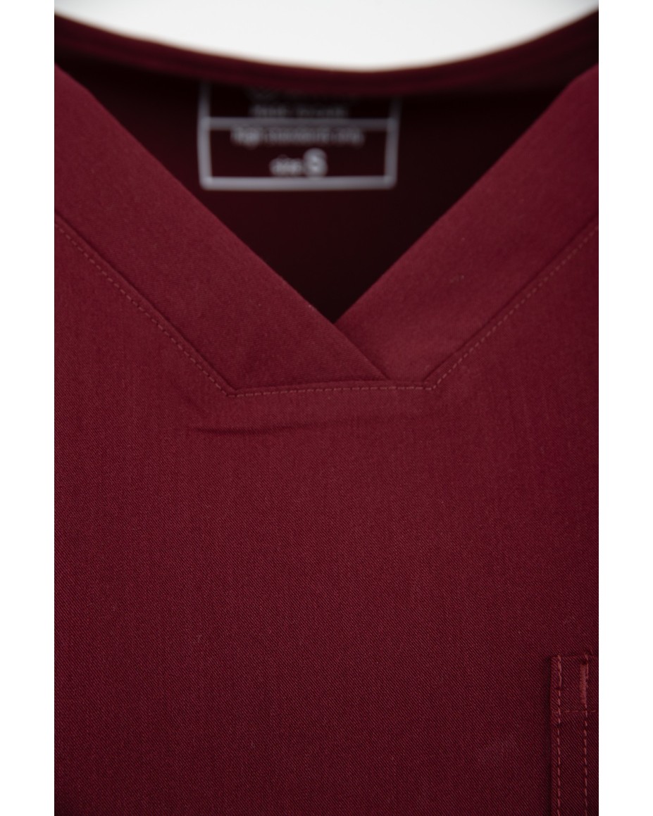 kopia MYNTS V-Neck Pocket Genius - ScrubTop Men MMT003 Burgundy - MYNTS