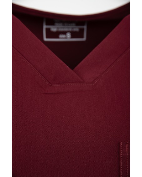 kopia MYNTS V-Neck Pocket Genius - ScrubTop Men MMT003 Burgundy - MYNTS