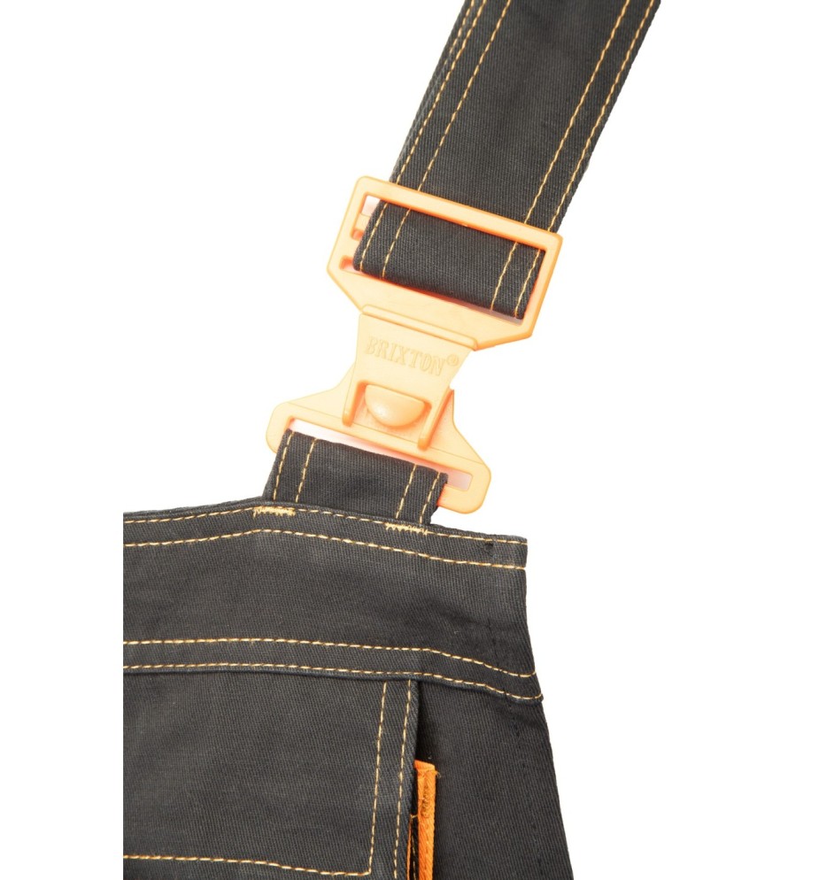 SPODNIE OGRODNICZKI CZARNY - BRIXTON SPARK