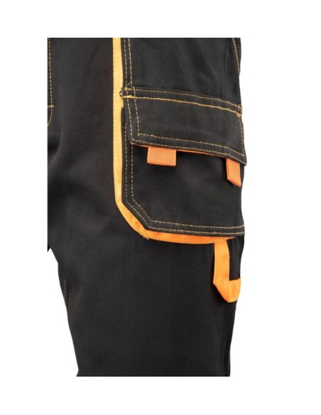 SPODNIE OGRODNICZKI CZARNY - BRIXTON SPARK