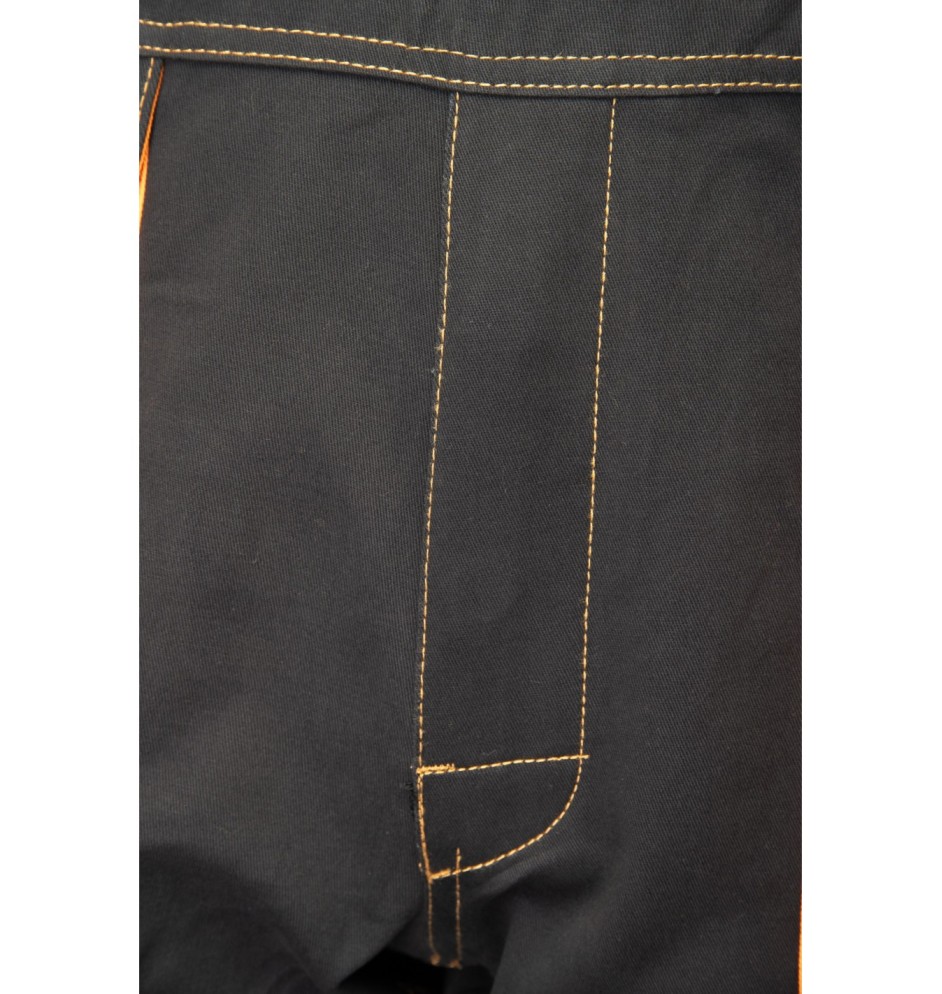 SPODNIE OGRODNICZKI CZARNY - BRIXTON SPARK