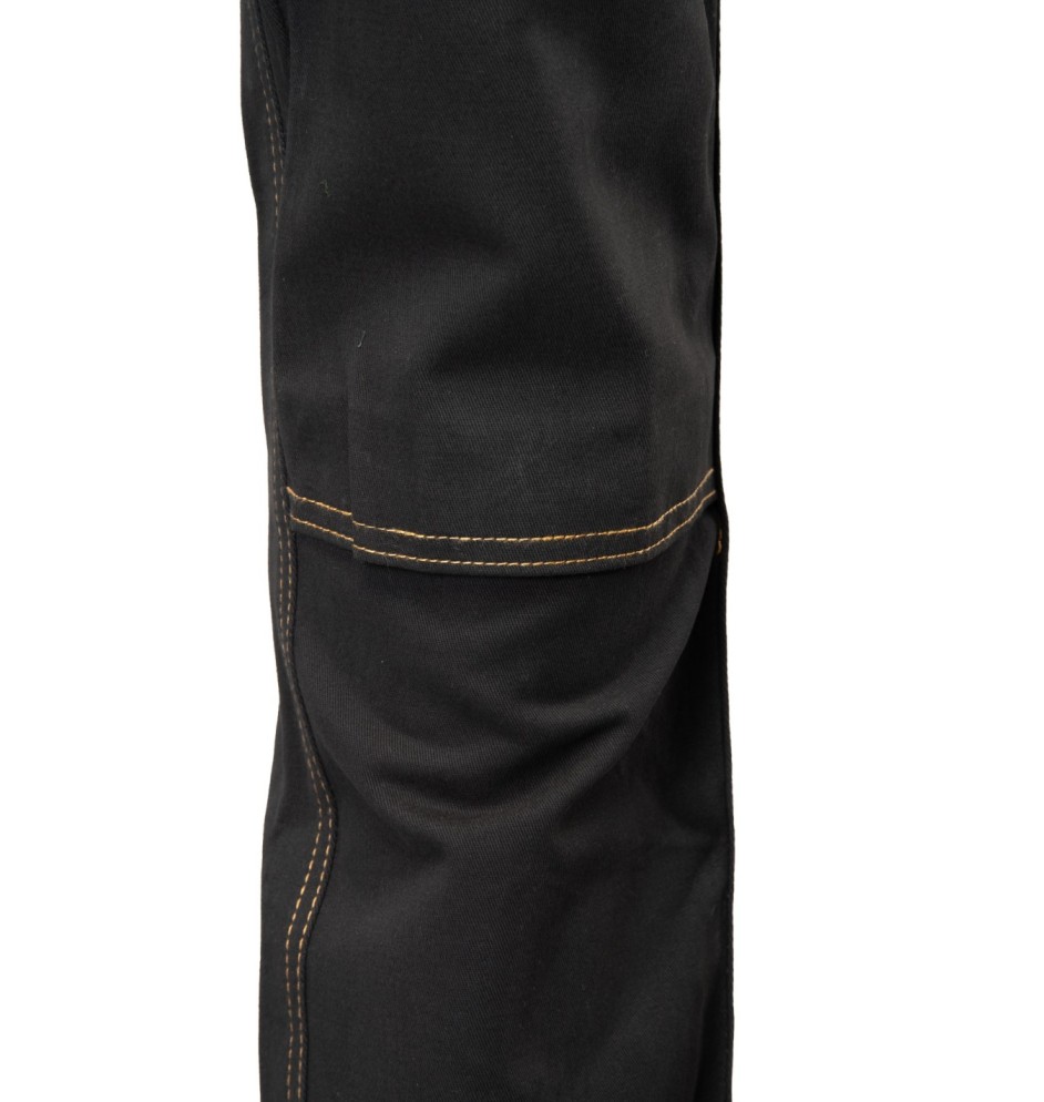 SPODNIE OGRODNICZKI CZARNY - BRIXTON SPARK