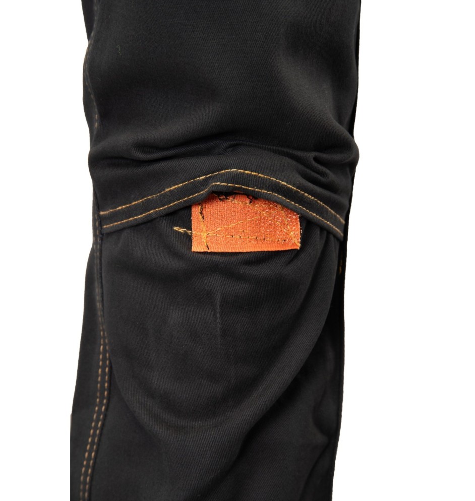 SPODNIE OGRODNICZKI CZARNY - BRIXTON SPARK