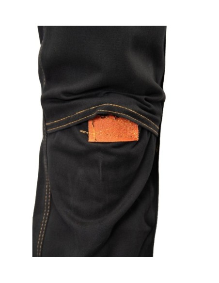 SPODNIE OGRODNICZKI CZARNY - BRIXTON SPARK