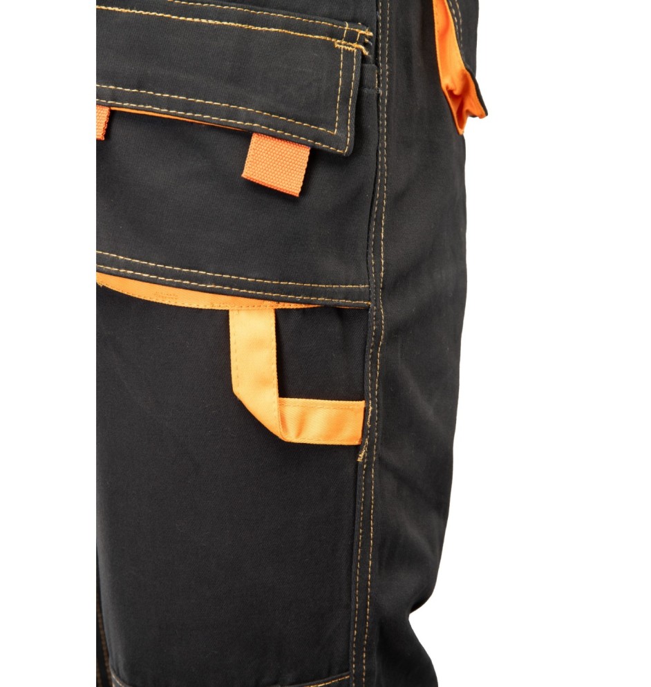 SPODNIE OGRODNICZKI CZARNY - BRIXTON SPARK