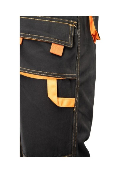 SPODNIE OGRODNICZKI CZARNY - BRIXTON SPARK