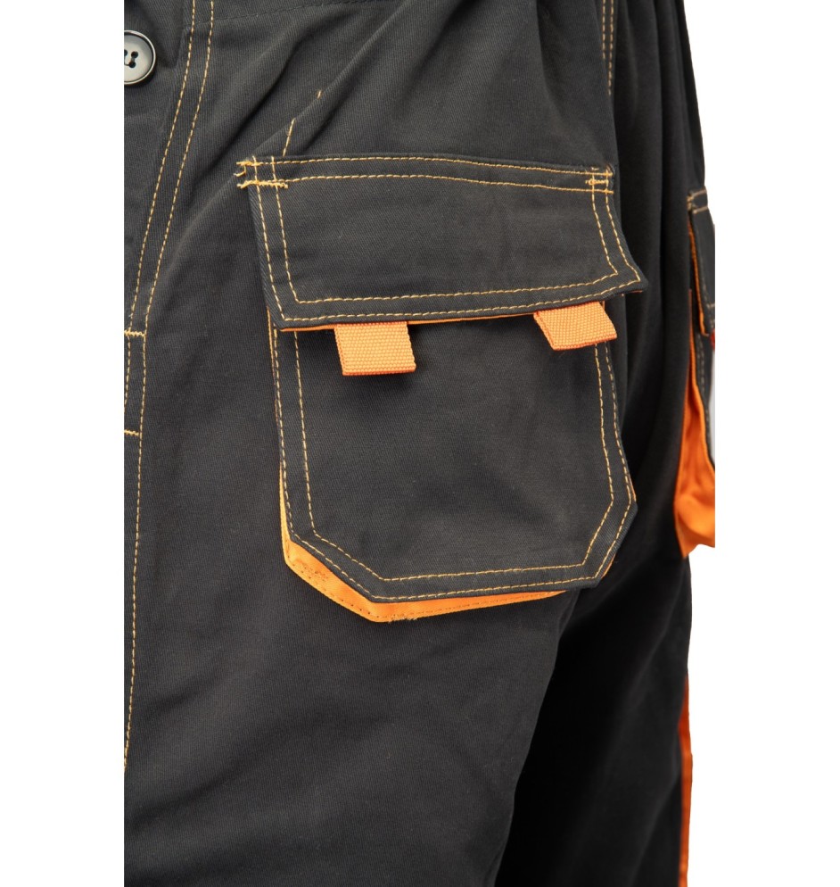 SPODNIE OGRODNICZKI CZARNY - BRIXTON SPARK