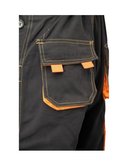 SPODNIE OGRODNICZKI CZARNY - BRIXTON SPARK