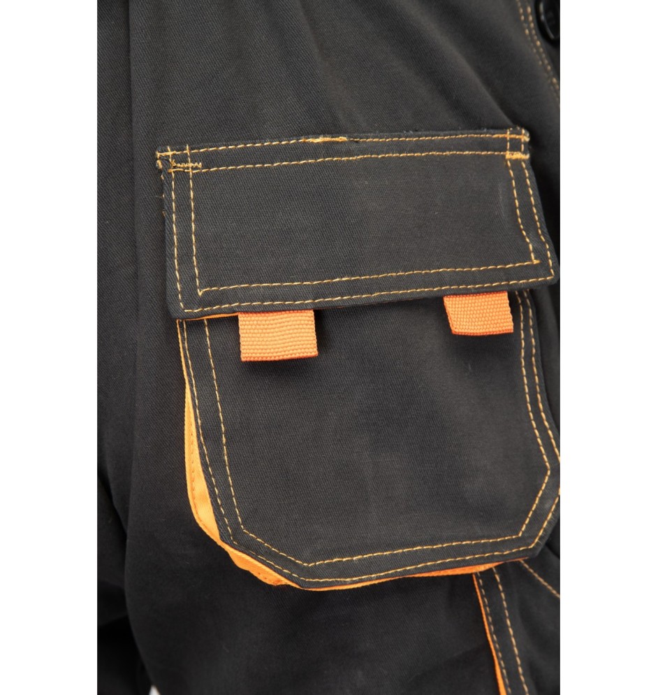 SPODNIE OGRODNICZKI CZARNY - BRIXTON SPARK