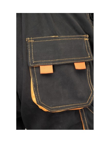 SPODNIE OGRODNICZKI CZARNY - BRIXTON SPARK