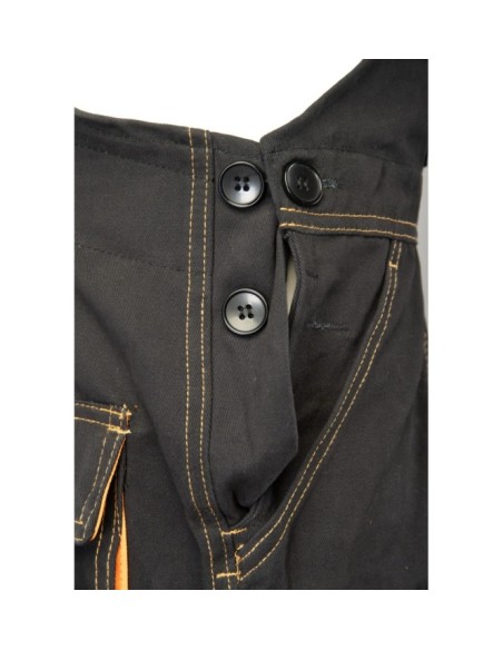 SPODNIE OGRODNICZKI CZARNY - BRIXTON SPARK