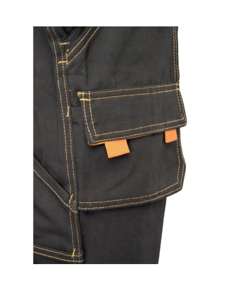 SPODNIE OGRODNICZKI CZARNY - BRIXTON SPARK