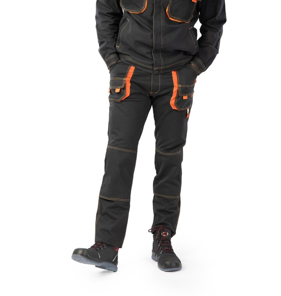 SPODNIE DO PASA CZARNY - BRIXTON SPARK