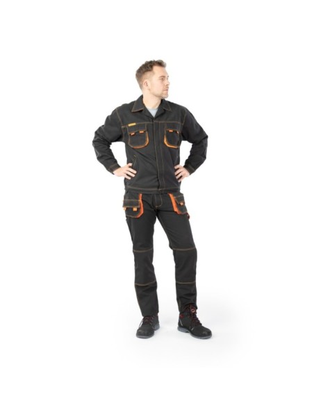 SPODNIE DO PASA CZARNY - BRIXTON SPARK