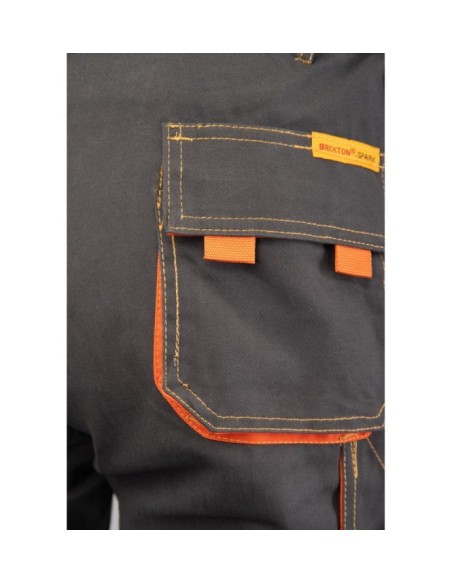 SPODNIE DO PASA CZARNY - BRIXTON SPARK